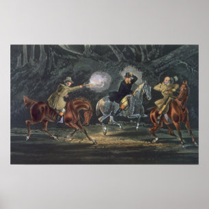 Póster Stand and Deliver, aquatinted by E. Duncan