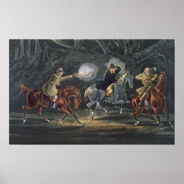 Póster Stand and Deliver, aquatinted by E. Duncan (Frente)