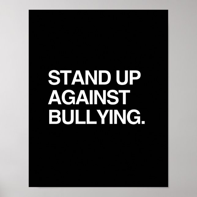 PÓSTER STAND UP AGAINST BULLYING (Frente)