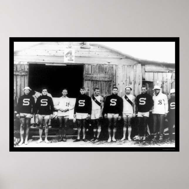 Póster Stanford Varsity Rowing Crew 1912 (Frente)