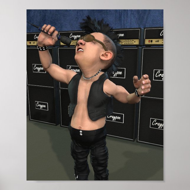 Póster Stanley "Crash" Cash de los Punksters. (Frente)