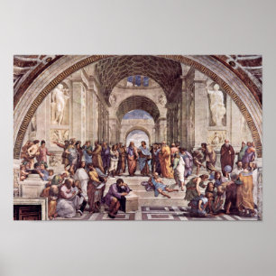 Póster Stanza Della Signatura En El Vaticano Para El Papa