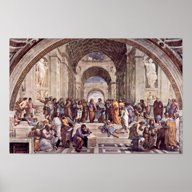 Póster Stanza Della Signatura En El Vaticano Para El Papa (Frente)