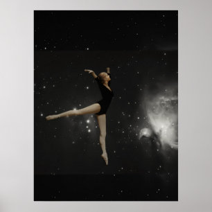Póster Star Chica Ballerina y Orion Nebula