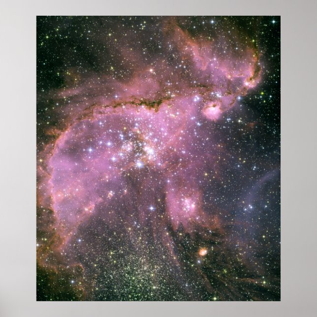 Póster Star cluster NGC 346. (Frente)