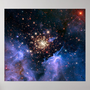 Póster Star Cluster NGC 3603 (Hubble)