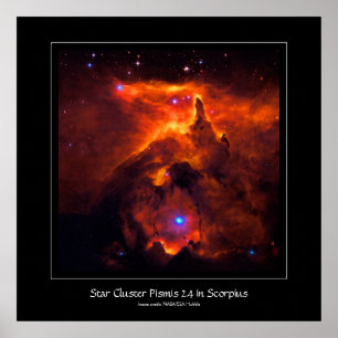 Póster Star Cluster Pismis 24, núcleo de NGC 6357