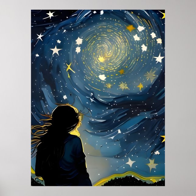 Póster Star Gazing Woman (Frente)