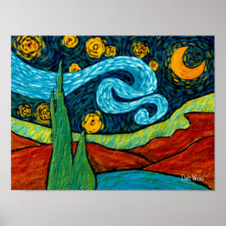 Póster Star Lit Night Sky