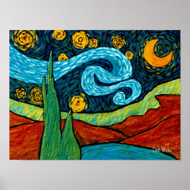 Póster Star Lit Night Sky (Frente)