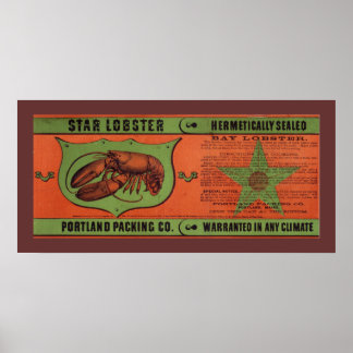 Póster Star Lobster Vintage Label