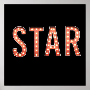 Póster STAR Marquee Lights