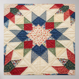 Póster Star Quilt Graphic