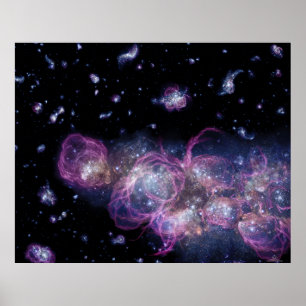Póster Starburst Stellar Fireworks Finale Space