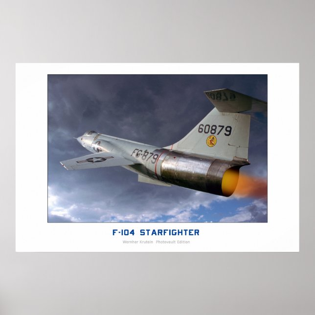 Póster Starfighter Lockheed F-104 (Frente)