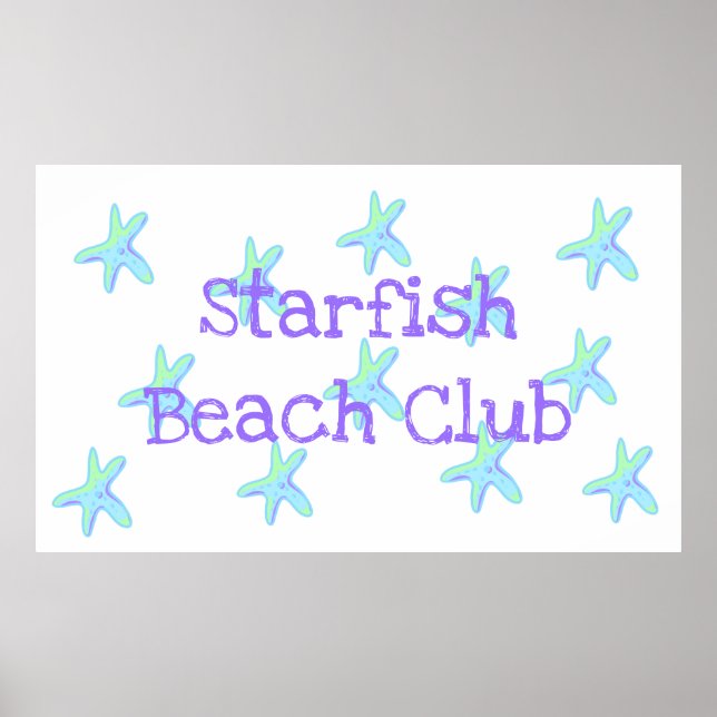 Póster Starfish Beach Club (Frente)