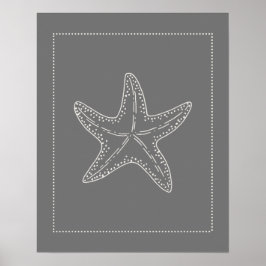Póster Starfish Style Hamptons
