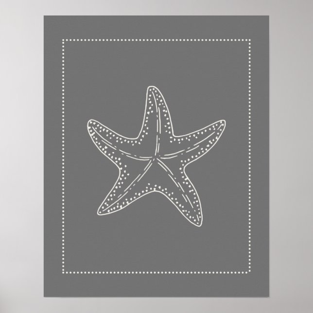 Póster Starfish Style Hamptons (Frente)