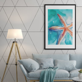 Póster Starfish tropical