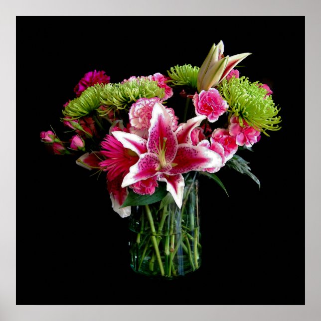 Póster Stargazer Lily Bouquet (Frente)