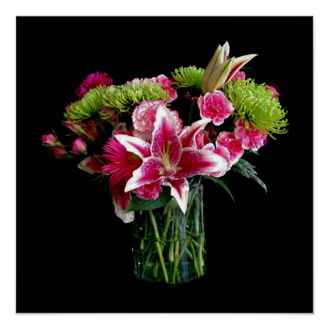Póster Stargazer Lily Bouquet (Anverso)