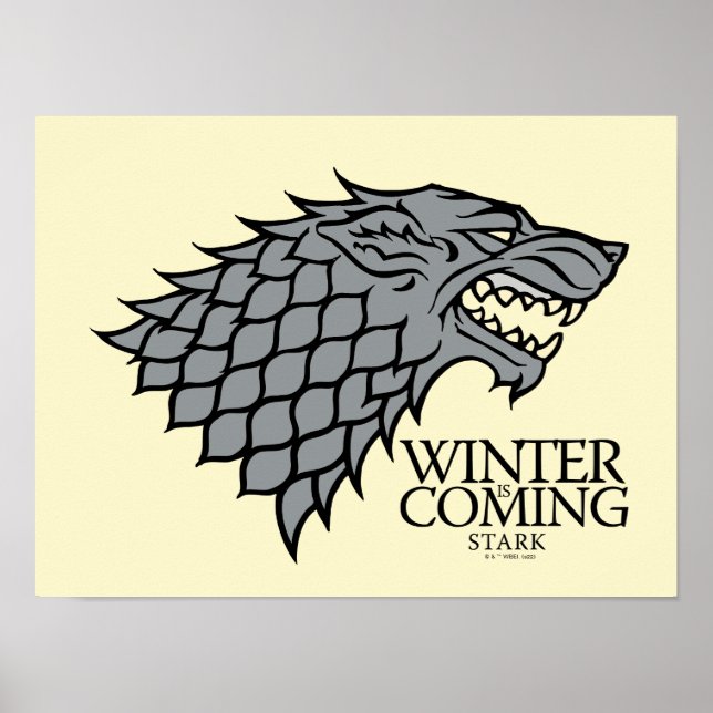 Póster Stark Sigil - viene el invierno (Frente)