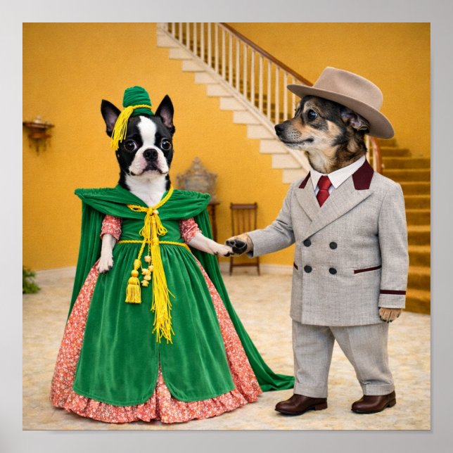 Póster "Starlett O'Hara & Ratt Butler" (Frente)