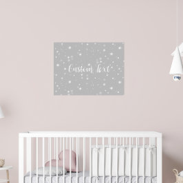 Póster Starlight gris plateado