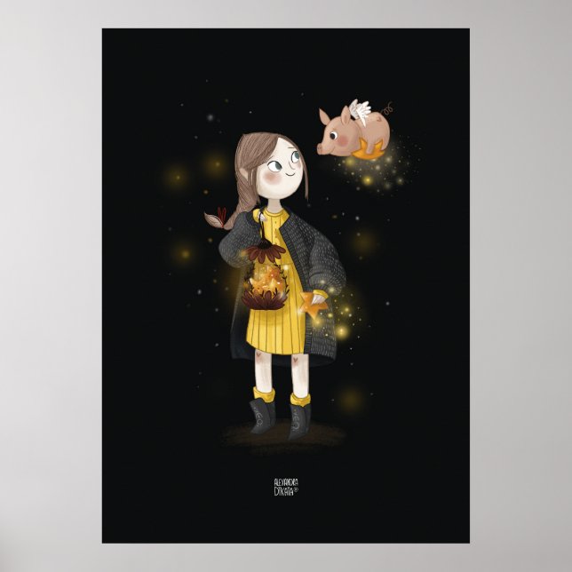 Póster STARLIGHT PIG de Alexandra Dikaia (Frente)