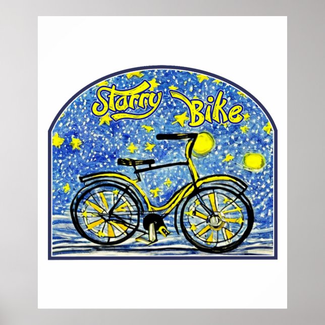 Póster Starry Bike (Frente)