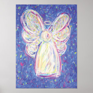Póster Starry Night Angel Art Print Poster