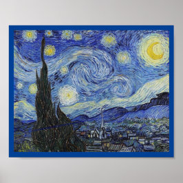 Póster Starry Night by Van Gogh, Fine Art,