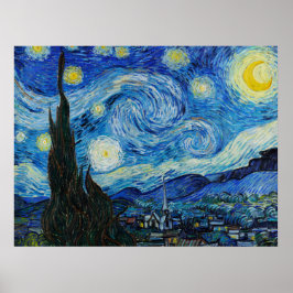 Póster Starry Night Vincent Van Gogh