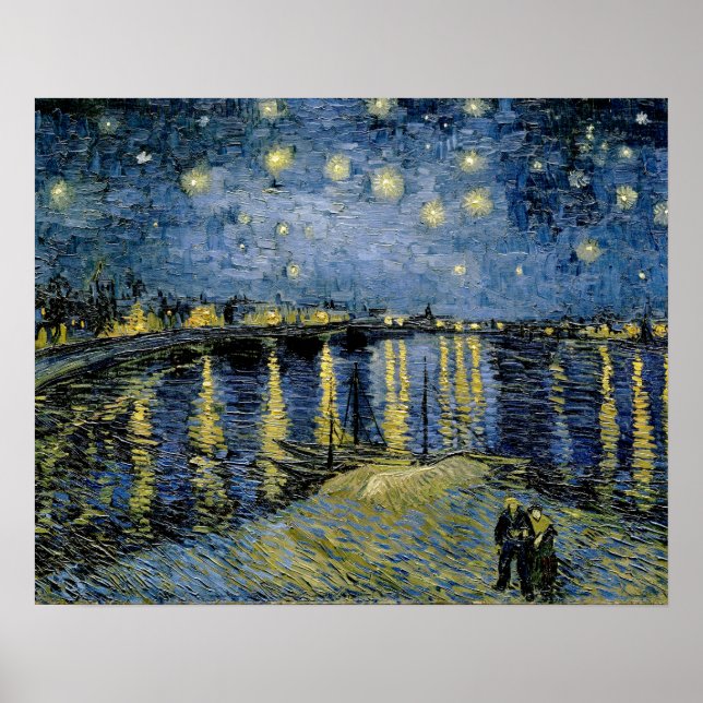Póster Starry Night Vincent van Gogh (Frente)