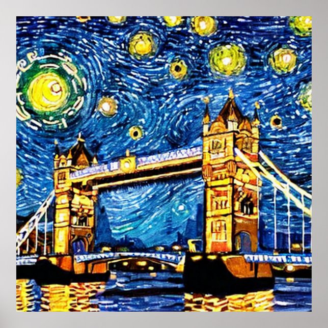 Póster Starry Starry Night London England (Frente)