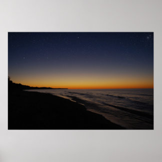Póster Starry Sunset
