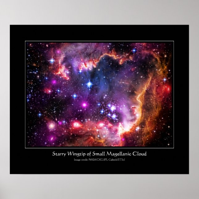 Póster Starry Wingtip de la pequeña nube de Magallanes (Frente)