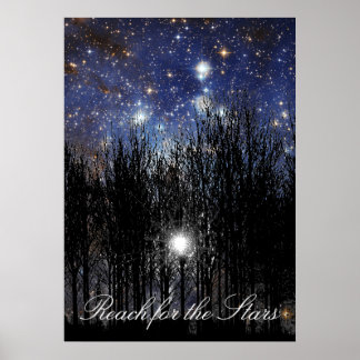 Póster Starscape & Trees: Alcance - Poster