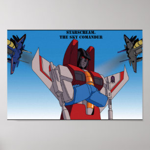 Póster Starscream Sky Commander
