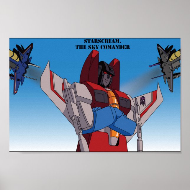 Póster Starscream Sky Commander (Frente)