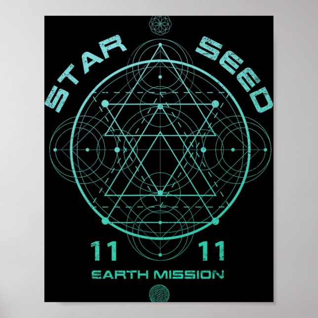 Póster Starseed Sacred Geometry  (Frente)
