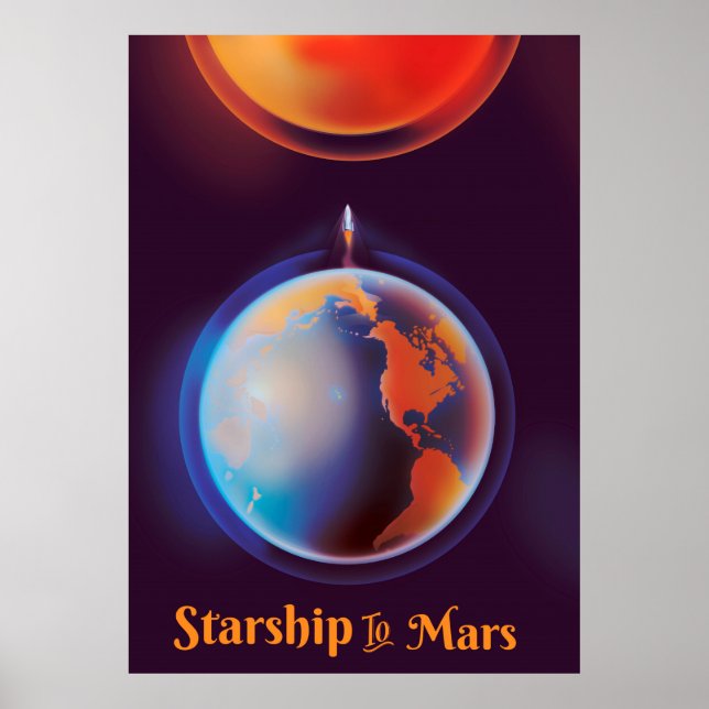 Póster Starship to Mars (Frente)