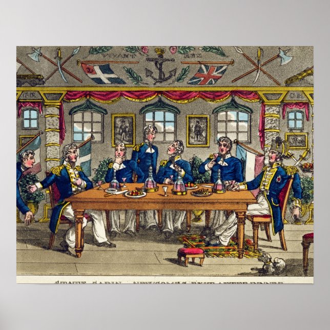 Póster State Cabin, Newcome's Exit after Dinner, plate fr (Frente)