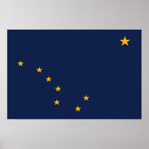Póster State Flag of Alaska, USA