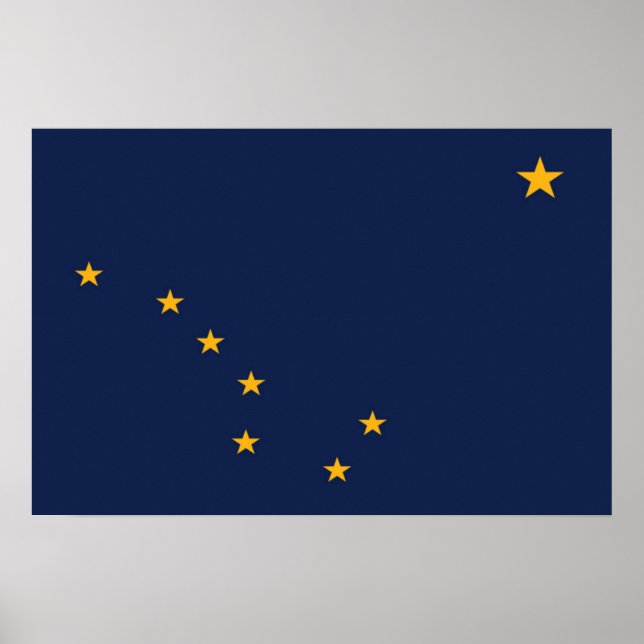Póster State Flag of Alaska, USA (Frente)