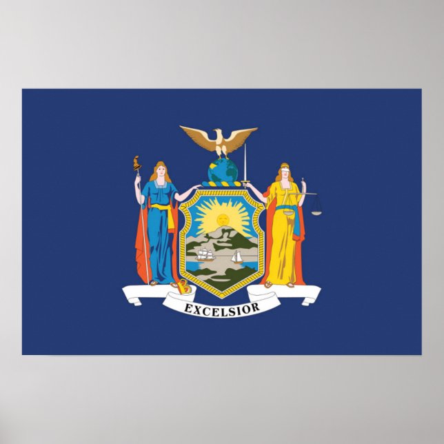 Póster State Flag of New York, USA (Frente)