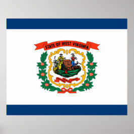 Póster State Flag of West Virginia