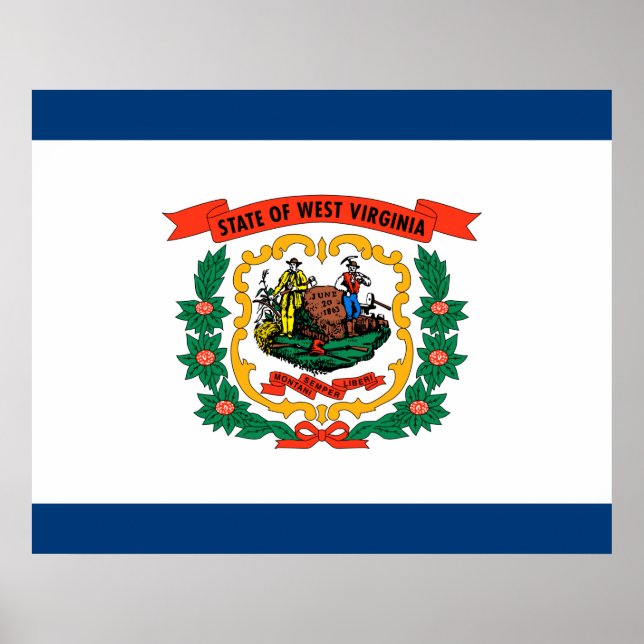 Póster State Flag of West Virginia (Frente)