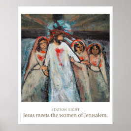 Póster Station Eight: Jesus meets the women of Jerusalem.