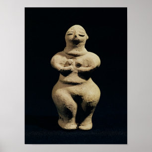 Póster Statue of a goddess, 6th millennium BC